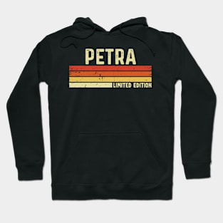 Petra Name Vintage Retro Limited Edition Gift Hoodie